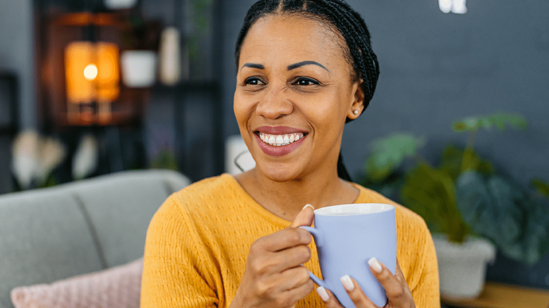 Relaxed Lady With Coffee